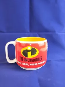 Disney Store The Incredibles Coffee Mug Cup Honor, Glory, House Payments 16 Oz. - Picture 1 of 7
