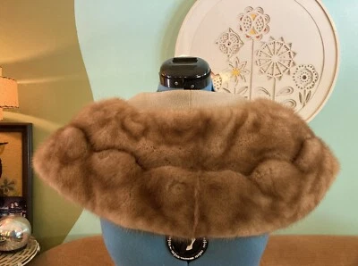 Vintage 60’s  Genuine Fox Fur Collar Stole Bolero Wrap Shrug Tab Handmade MCM - Image 1 of 4