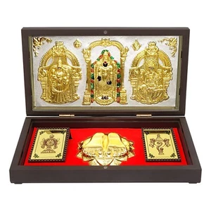 Lord Tirupati Balaji and Padmavathi Lakshmi Puja Box for Diwali Gift - Picture 1 of 3