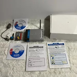 Networking bundle Xircom Credit Card Laptop Modem + D Link Router (NOT TESTED) - Picture 1 of 9