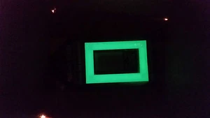 Green glow in the dark light switch coves Slim Fit outside dimensions 85mmx130mm - Picture 1 of 3