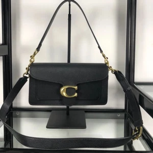 Borsa a tracolla Coach Tabby 26 73995 in pelle nera 2 vie outlet nuova - Foto 1 di 8
