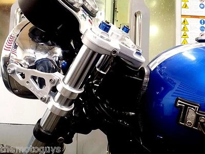 PMC USA Triumph Bonneville T100 Headlight bracket brackets CUSTOM BILLET - Image 1 of 4