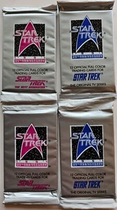 4 Pack Lot Star Trek 25th Anniversary Series 2 Factory Sealed New From Box 1991 - Picture 1 of 3