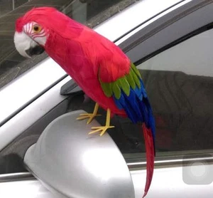 simulación loro rojo y azul juguete polietileno y pieles loro modelo regalo unos 40cm - Imagen 1 de 1