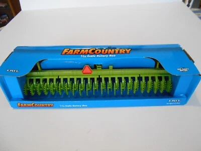 Vintage 1997 Ertl 1:16 Scale Rotary Hoe, #2001, Deutz Green, NIB - Image 1 of 4