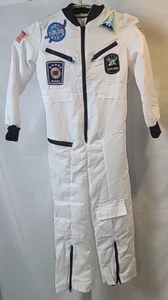 Dress Up Kids NASA Space Suit Youth Size M White Halloween Costume 32' Chest - Picture 1 of 17