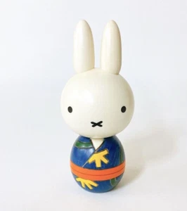 Usaburo Kokeshi Miffy Holzpuppe Höhe: 5,12 Zoll (13 cm) Farbe: blau - Bild 1 von 7