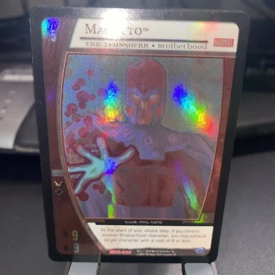 VS System Magneto Eric Lehnsherr Brotherhd EA Promo FOIL Marvel Origins MOR-080 - Image 1 of 4