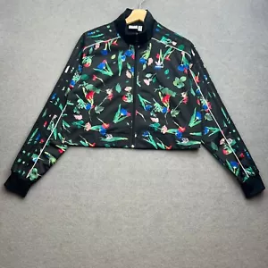 Adidas Originals Track Jacket Women UK 10 S Farm BELLISTA Crop Flora Zip Trefoil - Picture 1 of 11