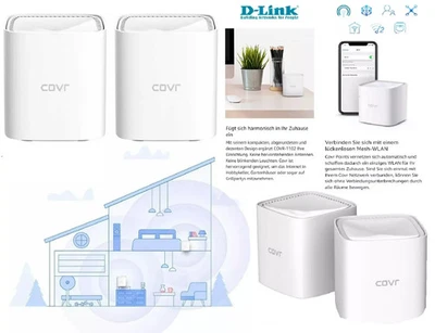 D-LINK COVR AC1200 (2er-Set) Dualband Whole Home Mesh System Router drahtlos - Bild 1 von 4