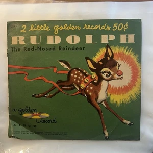 Vintage 1950's 78 Golden Record Christmas Rudolph the rednosed reindeer - Imagen 1 de 7