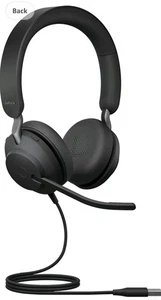 Jabra Evolve2 40 USB-C, UC Stereo Noise-Cancelling Headset 24189-989-999 - Picture 1 of 13