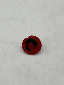 Sowjetunion Lenin Kommunistische Partei UdSSR Glas & Metall Pin Anstecker Vintage 0,6 Zoll - Bild 1 von 2