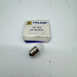 POLAMP - LAMPADINA ALOGENA 24V 5W - 2012 - BA15S -  FM-545 - Picture 1 of 4