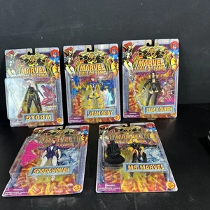 Nuevo Salón de la Fama Marvel “Mujer de Marvel” Lote de 5 Figuras Storm Jean Grey Ms. - Imagen 1 de 6