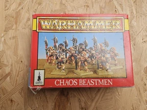 Warhammer Fantasy Chaos Beastmen 1994 Monopose Boxed Complete - Picture 1 of 3