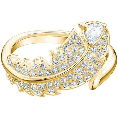 Swarovski Women's Ring Nice Gold Tone Plated Crystal Motif, Size 6.75 5515384 - Image 1 of 3