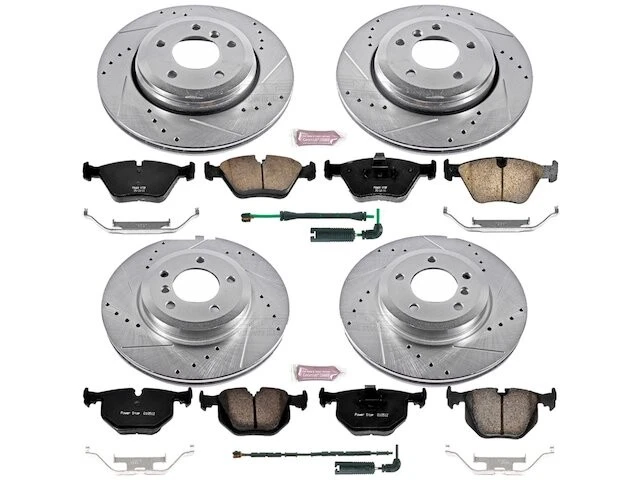 Kit de pastillas de freno y rotor delanteras y traseras para BMW 330xi 2002 2003 DR816GT 2001-2005 Foto 1 de 1