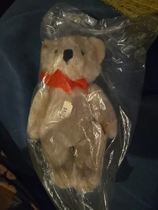 Vintage Raz Imports 7” blonde teddy bear Plush movable arms legs.  1972, New. - Picture 1 of 5