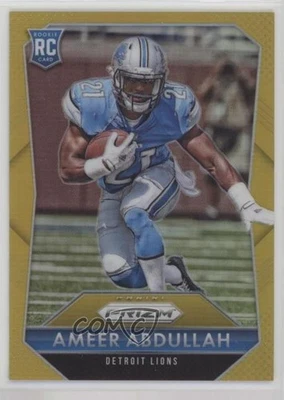 2015 Panini Prizm Rookies Gold Prizm /10 Ameer Abdullah (Base) #202 Rookie RC - Image 1 of 2