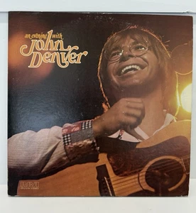 JOHN DENVER An Evening With John Denver 1st Orig Press 1975 2xLP VG++ EXCELLENT - Picture 1 of 12