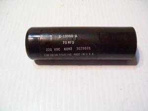 Vintage Genie Garagentoröffner Motor Kondensator X-19988-A 70MFD 220VAC GUC - Bild 1 von 7