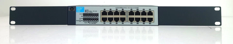 HP ProCurve 1410-16G Gigabit Ethernet Rackmount Switch 16x RJ-45 J9560A no PSU - Bild 1 von 4