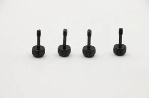 #6-32xL15 Rändelschraube, schwarz, WST - Bild 1 von 5