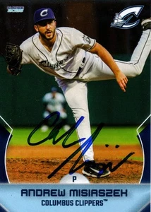 Andrew Misiaszek 2025 Columbus Clippers handsignierte signierte Karte - Bild 1 von 1