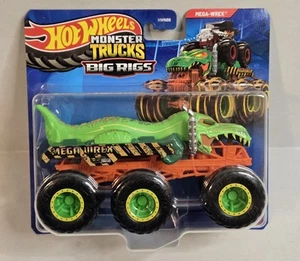 Hard To Find 2024 Hot Wheels Monster Trucks Big Rigs Skelesaurus six wheel Truck - Picture 1 of 2