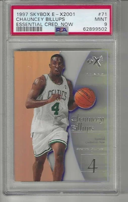 #71 essential credentials  CHAUNCY BILLUPS rc 1997 SKYBOX E-X20   PSA 9  49/71 - Image 1 of 3