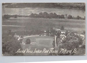 Vista aérea Indian Point House Milford PA 1962 - Imagen 1 de 2