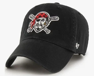 ‘47 Pittsburgh Pirates Clean Up Cooperstown Primary Logo Hat Adjustable Cap NEW - Picture 1 of 5