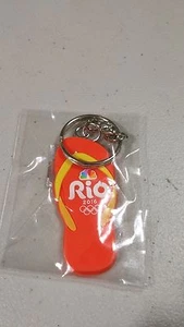 Rio Olympics 2016 - flip flop KEYCHAIN NBC NEW WITH HOLOGRAM - Picture 1 of 3