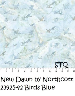 Новый рассвет лоскутное одеяло ткани хлопок Northcott BTY птицы на прожилках мрамор 23925-42 - Изображение 1 из 4