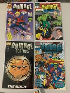 JUEGO DE EJECUCIÓN DE CONTROL DE DAÑOS #1 2 3 4 CASI NUEVO SPIDER-MAN 1989 MARVEL COMICS - Imagen 1 de 1
