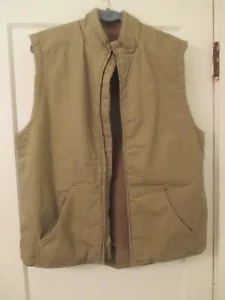 RedHead Men's LARGE  Beige/brown  Hunting Fishing Vest  cotton shell - Picture 1 of 9