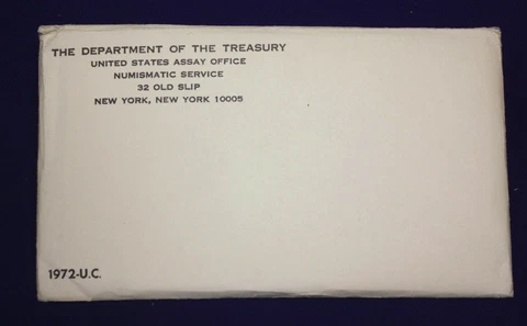 1972 UNCIRCULATED Genuine U.S. MINT SETS ISSUED BY US MINT Cover