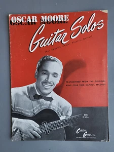 Rare Vintage 1946 Jazz Guitar Sheet Music Oscar Moore Guitar Solos w NatKingCole - Picture 1 of 3