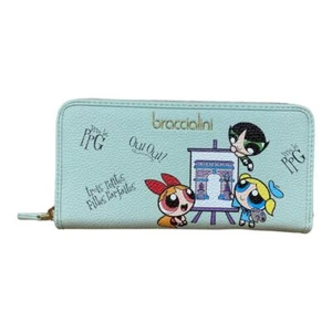 BRACCIALINI PORTAFOGLI DONNA A 2 SCOMPARTI CHIUSO da ZIP 12 CARD POWERPUFF G108 - Imagen 1 de 6
