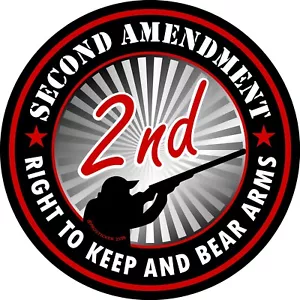 ProSticker 1126 (One) 4" Second Amendment Right to Keep and Bear Arms Decal - Picture 1 of 1