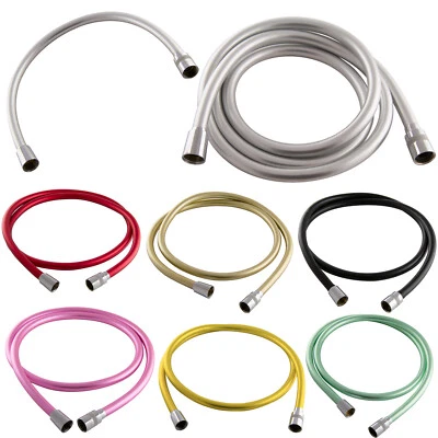 Brauseschlauch Duschschlauch Silber PVC Verdrehschutz Drehkonus 50-200cm Farben - Bild 1 von 2