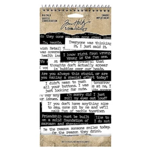 Tim Holtz ~ BIG TALK ~ Snarky ~ Idea-ology Word Stickers - Picture 1 of 2