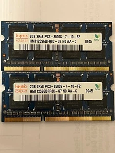 Hynix 2 GB SO-DIMM 1066 MHz PC3-8500 DDR3 Memory - Picture 1 of 1