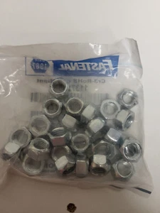 FASTENAL 1137214 1/2"-13 Grade A Zinc Finish Steel Reverse Lock Nut - Picture 1 of 2