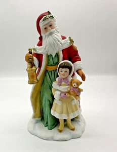 Vintage 1995 Avon Fine Collectibles Santa Porcelain Figurine 5.75" Tall - Picture 1 of 7