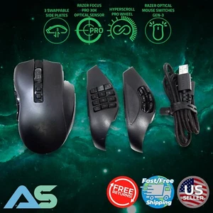 Razer Naga V2 Pro Wireless Focus Pro 30K Optical Sensor DPI MMO Gaming Mouse 🐍 - Afbeelding 1 van 17