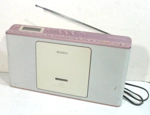 Sony ZS-E80 CD Radio Pink Wide FM AM Digital Home Audio Player Japan - Picture 1 of 4