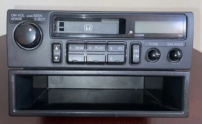 Vintage OEM Honda Stereo Radio Cassette Tape Radio 08A01-521-310 Not Tested - Image 1 of 4